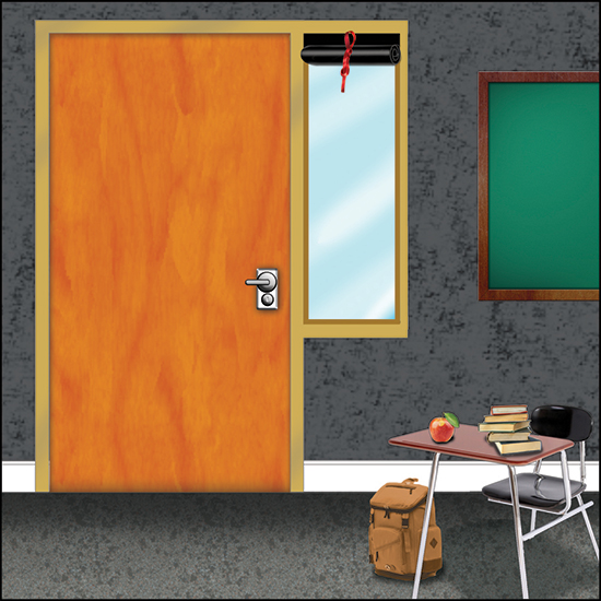 Classroom Door Lockdown Window Shade l Cover 9.87